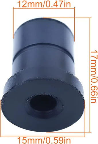 Miniatura 2 de 503869201 Kit de limitador de movimiento de goma para motosierra Husqvarna 340 345 350 351 353 357 359 455 460 461