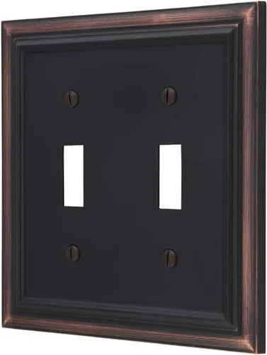 Miniatura 15 de Amerelle 94BW Continental - Placa de pared, 1 en blanco, metal fundido, blanco, 1 paquete