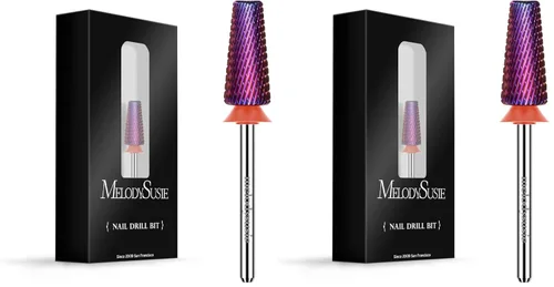 Miniatura 36 de MelodySusie Super Cut Edition Brocas para Uñas 5 en 1, Brocas Multifunción de Carburo de Tungsteno de 3/32'', Adecuadas para Manicura Pedicura