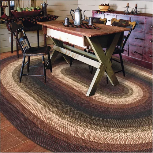 Miniatura 132 de Homespice Alfombras de Área Ovaladas Trenzadas de Yute Denim Azul de 8x10 pies para Sala de Estar, Dormitorio y Comedor. Apto para Mascotas. Estilos