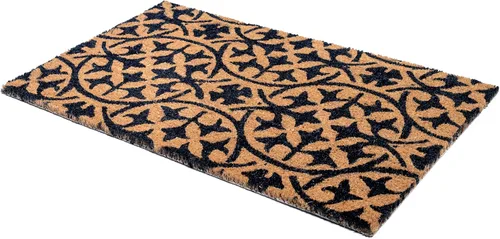 Miniatura 84 de Fab Habitat Felpudo extra grueso, tejido a mano, duradero, fibra de coco natural, entrada, puerta delantera, porche, patio, pájaros en rama, gris