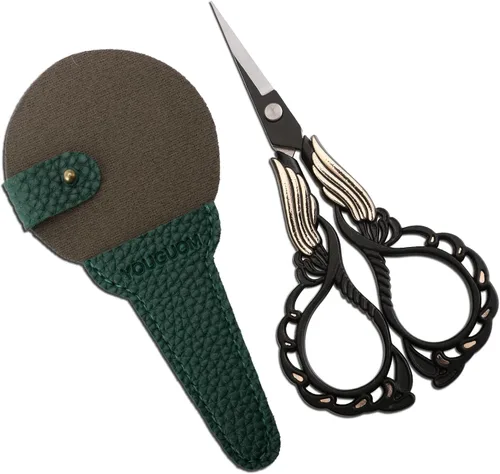 Miniatura 15 de YOUGUOM Tijeras pequeñas para bordar, tijeras de costura para manualidades, tijeras de punta afilada para costura, roscado, manualidades