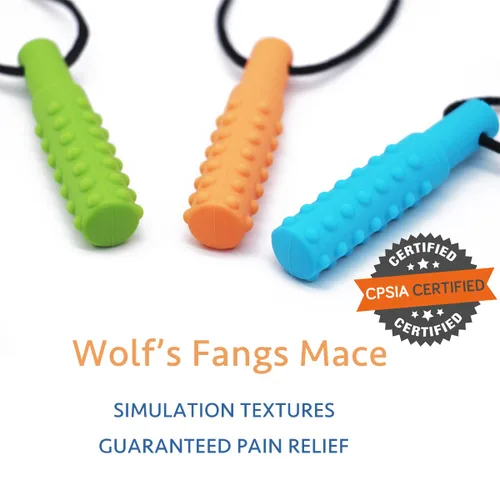 Miniatura 4 de Xtra Tough (XT) - Collar sensorial para masticar (paquete de 3) – Ayuda motora oral sensorial, juguetes mordedores para autismo, TDAH, lactancia