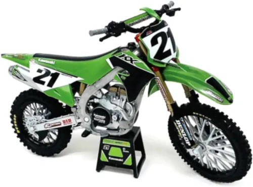 Kawasaki KX450SR - Motocicleta de motocross #21 Jason Anderson Green and Black Kawasaki Racing Team 1/6 Modelo por New Ray