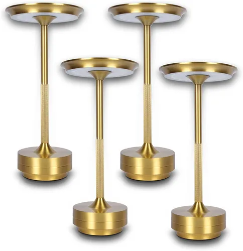 Miniatura 8 de Paquete de 2 lámparas de mesa inalámbricas recargables, lámpara portátil que funciona con pilas, luz de mesa LED de atenuación continua con función
