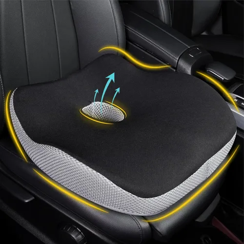 Miniatura 13 de Cojín de asiento de coche: cojín ergonómico de espuma viscoelástica para aliviar el dolor de ciática, almohada de asiento de conducción más grande