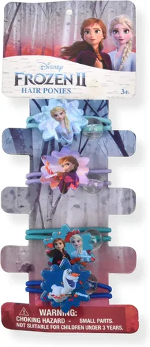 Miniatura 3 de Disney Frozen Elsa and Anna - Vestido sin mangas para niñas con tutú y 4 lazos para el pelo de cola de caballo para niños pequeños, color azul, Azul