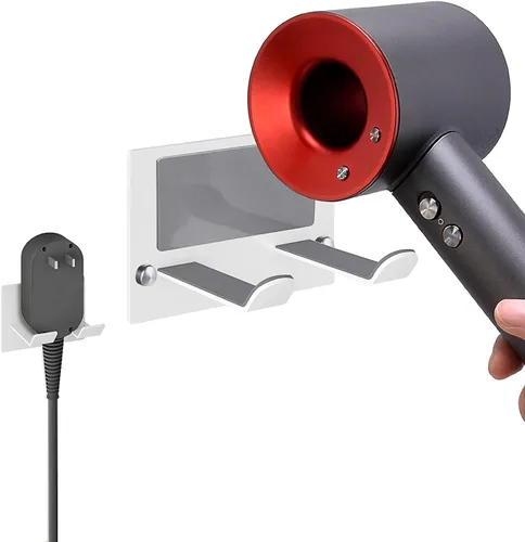 Miniatura 12 de XIGOO Soporte Autoadhesivo para Secador de Pelo Montado en Pared - Organizador de Estante Adhesivo para Secador de Pelo de Baño Compatible con Negro