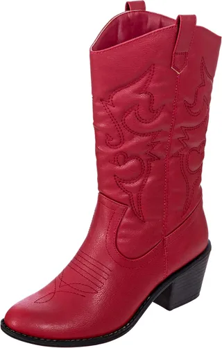 Miniatura 3 de Charles Albert - Botas estilo vaquero para mujer, botas con detalles bordados