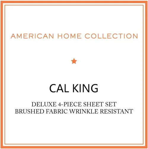 Miniatura 8 de American Home Collection - Juego de sábanas California King - Sábanas de microfibra ultra suaves con bolsillo de 16 pulgadas, transpirables, Lavanda