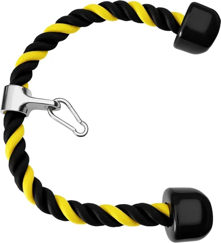Miniatura 8 de Accesorios para cable de cuerda de tríceps, accesorios para máquina de cables para gimnasio en casa, cuerda de tríceps de 27 pulgadas para fijación