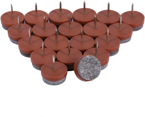 Miniatura 6 de Almohadillas redondas de fieltro resistentes para muebles, protectores de piso de madera dura para silla, mesa, escritorio, armario, sofá, sofá