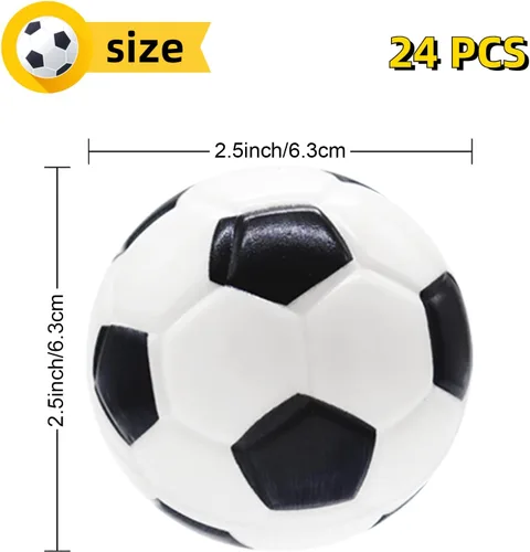 Miniatura 2 de 24 mini pelotas deportivas de espuma, fútbol de estrés exprimibles de 2.5 pulgadas, bolas de alivio del estrés para aliviar el estrés, alivio