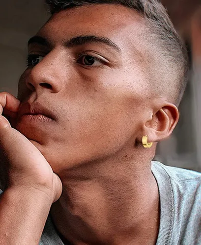 Miniatura 5 de Juego de 15 pares de aretes colgantes de acero inoxidable con bisagras, aretes tipo dormilona con circonita cúbica para hombres y mujeres, joyería