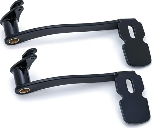 Kuryakyn 9673 Pedal de freno extendido negro brillante con carenados inferiores: motocicletas Harley-Davidson Touring y Trike 2014-19