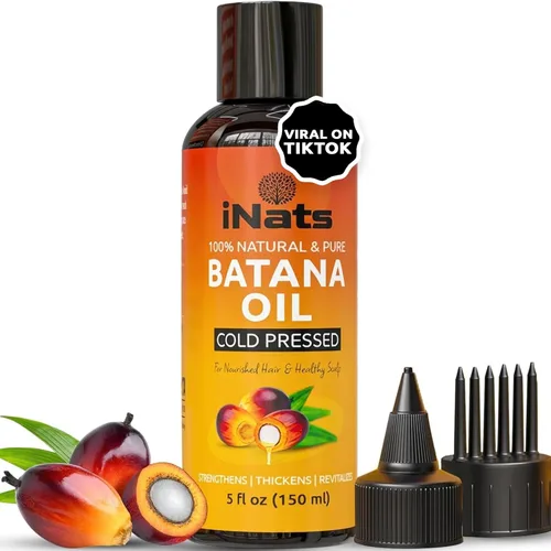 Aceite de batana crudo prémium para el crecimiento del cabello (5 onzas líquidas) – Dr. Sebi 100% puro y aceite de crecimiento del cabello Batana de