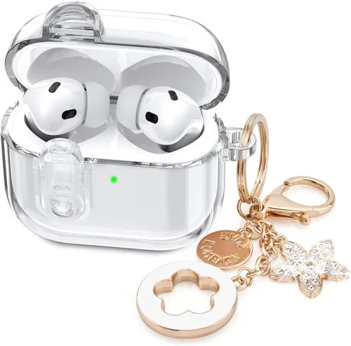 Miniatura 32 de Funda para Apple Airpods iPods Pro 3, fundas transparentes 2025 lindas mujeres, VISOOM Cute Air Pods Pro3 funda transparente para Airpods iPods Pro