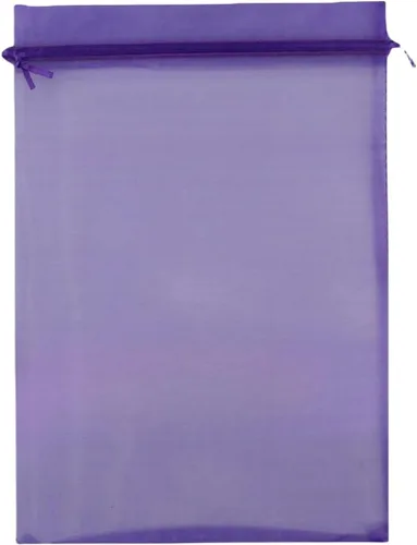 Miniatura 11 de 8 x 12 pulgadas 100 piezas bolsas con cordón de tela de organza bolsa de regalo de joyería bolsa de caramelo favores de boda B231 (azul bebé)