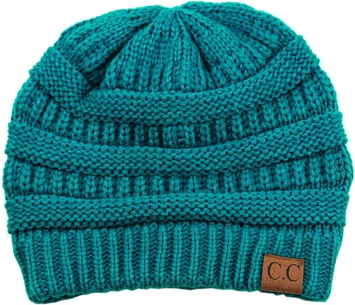 Miniatura 507 de C.C Trendy Warm Chunky Soft Stretch Cable Knit Beanie