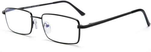Miniatura 3 de Gafas de lectura con bloqueo de luz azul, paquete de 2 unidades, rectangulares, de metal, anti rayos azules y lectores UV, para hombres y mujeres