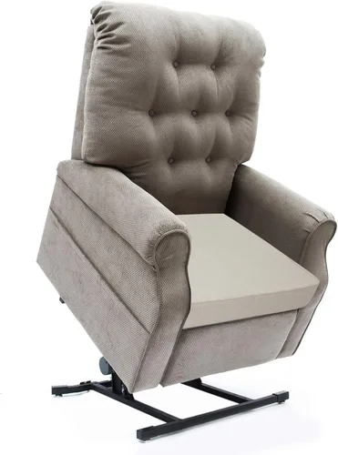 BUYUE Cojín de elevación de silla para ancianos de 20 x 20 x 3 pulgadas, tela tejida amigable de espuma de alta densidad para silla reclinable, Beige