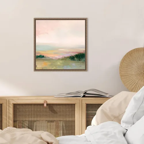 Miniatura 5 de Amanti Art Lienzo enmarcado para pared, 16 x 16 pulgadas, valle oscuro brillante por Julia Purinton, lienzo enmarcado para pared, obras de arte