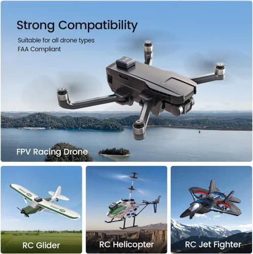 Miniatura 6 de Holy Stone Módulo de transmisión de identificación remota compatible con FAA, piezas de repuesto para drones GPS con cámara para adultos 4K, módulo