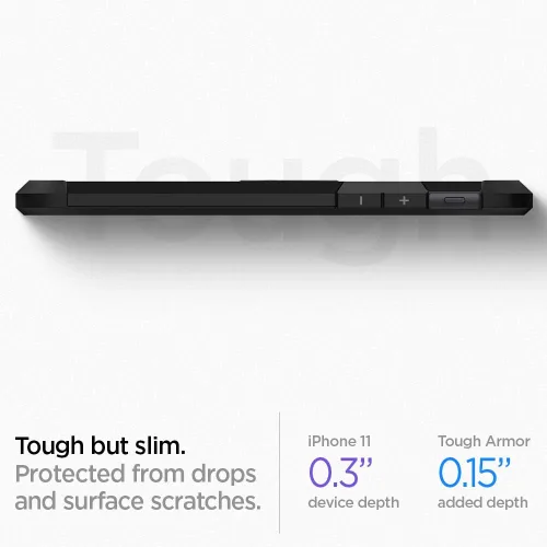 Miniatura 5 de Spigen Funda Tough Armor diseñada para Apple iPhone 11 (2019), color negro