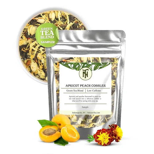 Miniatura 16 de Nelson's Tea - Jazmín de Aladino - Té verde de hojas sueltas - Té verde infundido con jazmín (muestra)