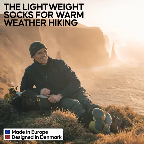 Miniatura 2 de DANISH ENDURANCE Paquete de 3 calcetines de senderismo ligeros de lana merino para hombres mujeres y niños