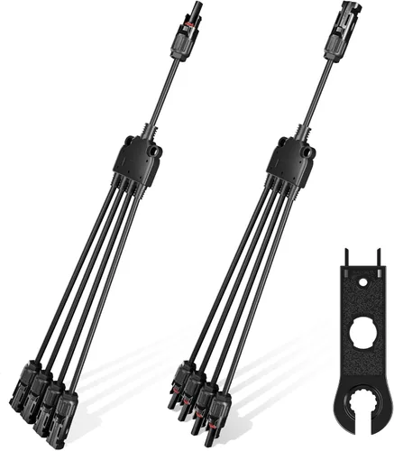 Miniatura 9 de OYMSAE Conectores solares 30A - Kit de cable adaptador paralelo de rama en Y impermeable para panel solar
