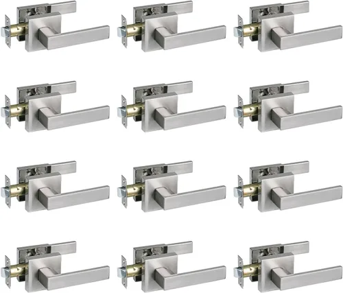 Miniatura 10 de NEWBANG Manija de palanca de puerta sólida con acabado negro mate