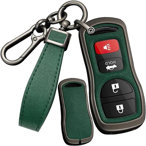 Miniatura 8 de SANRILY Funda de piel sintética para llavero de 3/4 botones para Nissan Sentra Xtrail Pathfinder Quest Altima Armada Frontier para Infiniti FX35