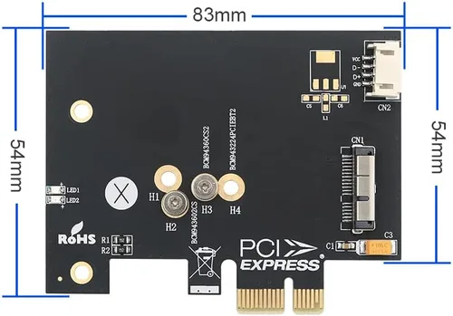 Miniatura 2 de BCM943224PCIEBT2/bcm94360CS2/BCM943602CS Tarjeta a PCI-E x1 Adaptador para PC/Hackintosh