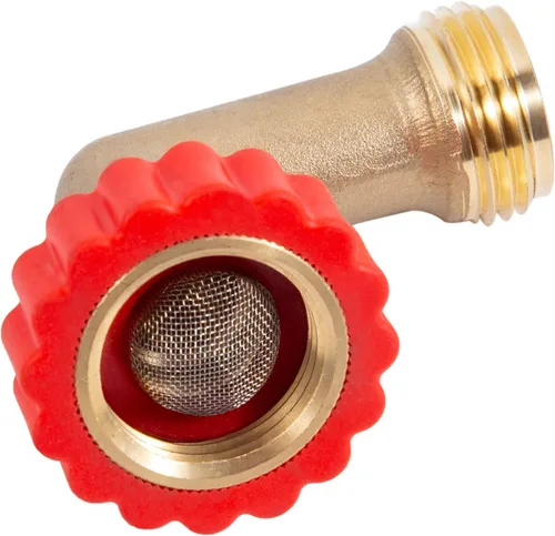 Miniatura 8 de Protector de manguera de latón sin plomo de 90 grados, adaptador de conexión giratoria rápida de 90°, conector de rosca de tamaño de rosca de 3/4