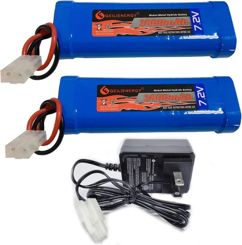 Miniatura 8 de Batería NiMH de 7.2 V 3800 mAh de 6 celdas para autos RC Hobby batería con conector Tamiya para automóvil, camión, camión, tanque de buggy, avión