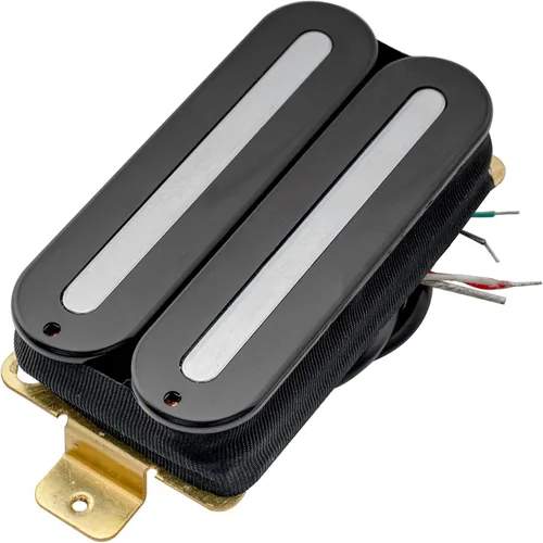 Artec HXTN Super Power Pastilla Humbucker de Cerámica de Doble Cuchilla Hot Rail para Puente 16K para Guitarra Eléctrica Estilo Strat Tele, Negro