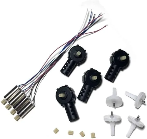 Miniatura 3 de Fit for Motor E99&K3 Pro RC Drone Quadcopter Motor Base Accessory K3 E99& PRO RC Drone Motor Engine with Base Spare Part Kit(Light Yellow)