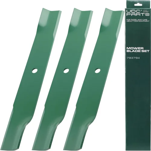 Miniatura 12 de UDC Parts GY20852 Hojas de corte de 48 pulgadas para John Deere D140 E140 S140 Z355E GX21784 GX21786 S170 E170 LA130 LA145 D160 S160 E160 E150 D155