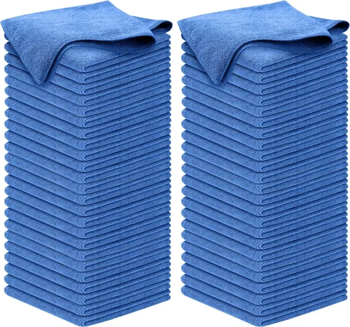 Miniatura 22 de USANOOKS Paño de limpieza de microfibra, 8 piezas de 12 x 11 pulgadas, alto rendimiento, 1200 lavados, toallas ultra absorbentes, tejido de suciedad