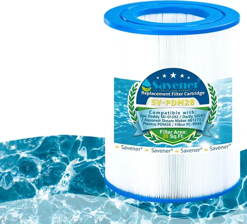 Miniatura 14 de Savener® 5CH-35 PMAX50 - Cartucho de filtro para bañera de hidromasaje, reemplaza a Unicel 5CH-35, Filbur FC-0300, PAS35P, AK-90109, PLF5CH-35
