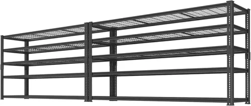 Miniatura 30 de Estantes de almacenamiento resistentes, 60 pulgadas de largo x 24 pulgadas de ancho x 60 pulgadas de alto, carga 2640 libras, estante industrial