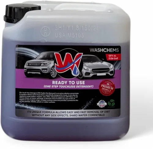 Cañón de espuma listo para usar – Champú de lavado de autos sin contacto de un solo paso (1 galón, 128 oz) – No requiere relación de mezcla – Grado