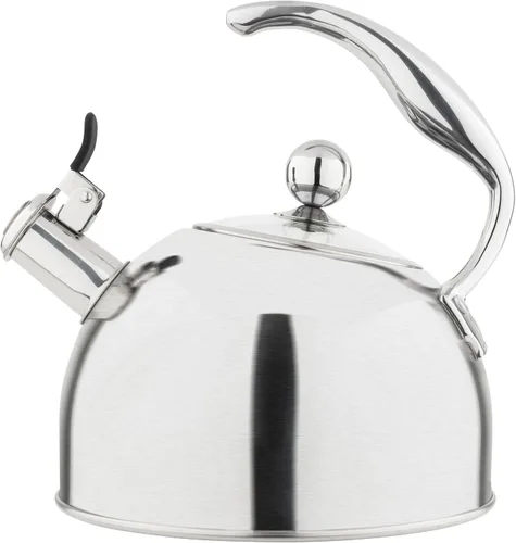 Miniatura 9 de Viking Tetera de acero inoxidable de 3 capas, olla de agua caliente de 2.6 cuartos de galón con tapa de vidrio templado, mango ergonómico, listo