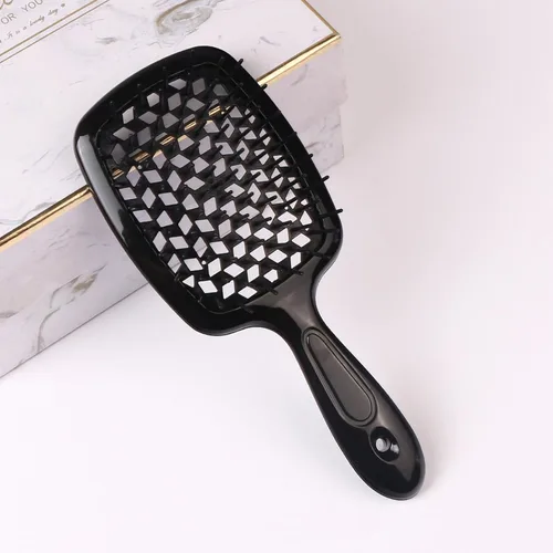 Miniatura 5 de Cepillo de pelo ventilado de 3 piezas, húmedo y seco, resistente al calor, eliminación de enredos sin esfuerzo, para cabello natural, rizado, liso