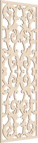 Miniatura 87 de Meadville Paneles decorativos de pared de madera con calado, 9 3/8 pulgadas de ancho x 24 3/8 pulgadas de alto x 1/4 de alto, aliso
