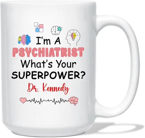 Miniatura 9 de Taza de café personalizada, regalo para graduación de psicólogo, My Degree in Psychology Makes Me Hight Qualified To Judge Everyther, taza de café