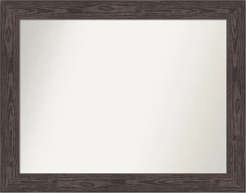 Miniatura 190 de Amanti Art Espejo personalizado, espejo de baño negro puente, espejo de pared o espejo de tocador de baño sobre el fregadero (26 x 26 pulgadas)