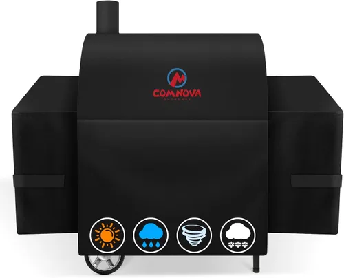 Miniatura 21 de Comnova Cubierta de Parrilla para Char Griller de 3 Quemadores de Combustible Dual – Cubierta de Ahumador 600D para Char Griller, Cubierta