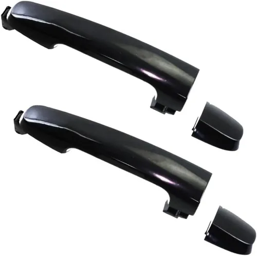 Miniatura 9 de KarParts360 Manija de puerta para Toyota RAV4 2001-2012 lado conductor o pasajero liso negro exterior Trasero Recorte: todos los submodelos